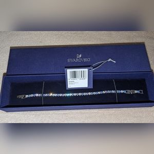 Swarovski Tennis Silver + Blue Deluxe Bracelet